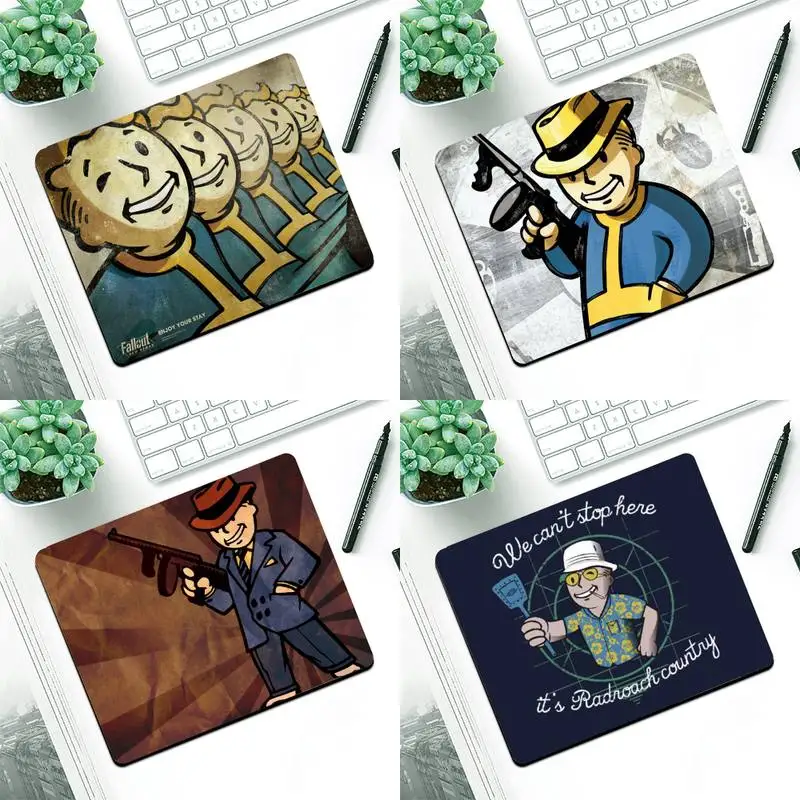 

Fallout 76 Rubber PC Computer Gaming mousepad Small Pads Rubber Mouse Mat MousePad Desk Gaming Mousepad Cup Mat