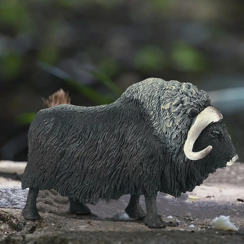 Мускусная модель Ox искусственные животные игрушка Moldel статическое пластиковое