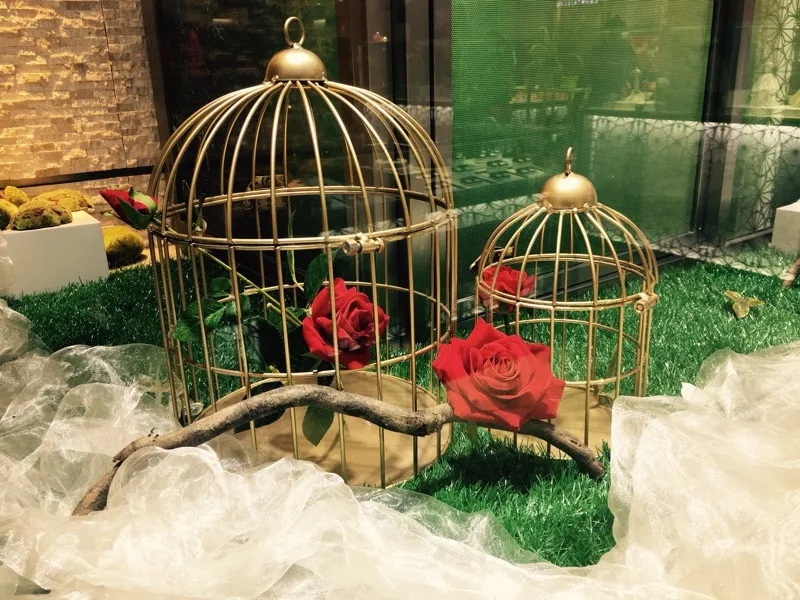 Европейская железная клетка для птиц цветок стойка клетки балкон наружной