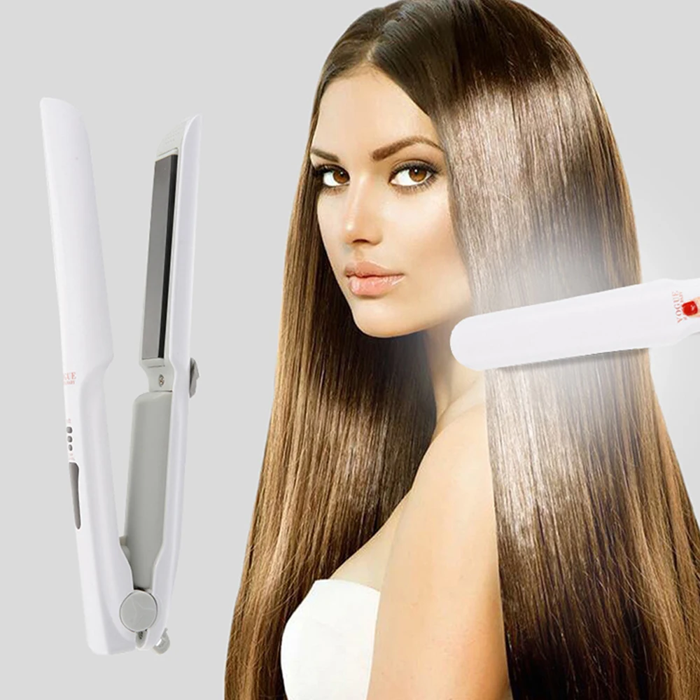 Профессиональный Выпрямитель для волос щипцы завивки светодиодный дисплей