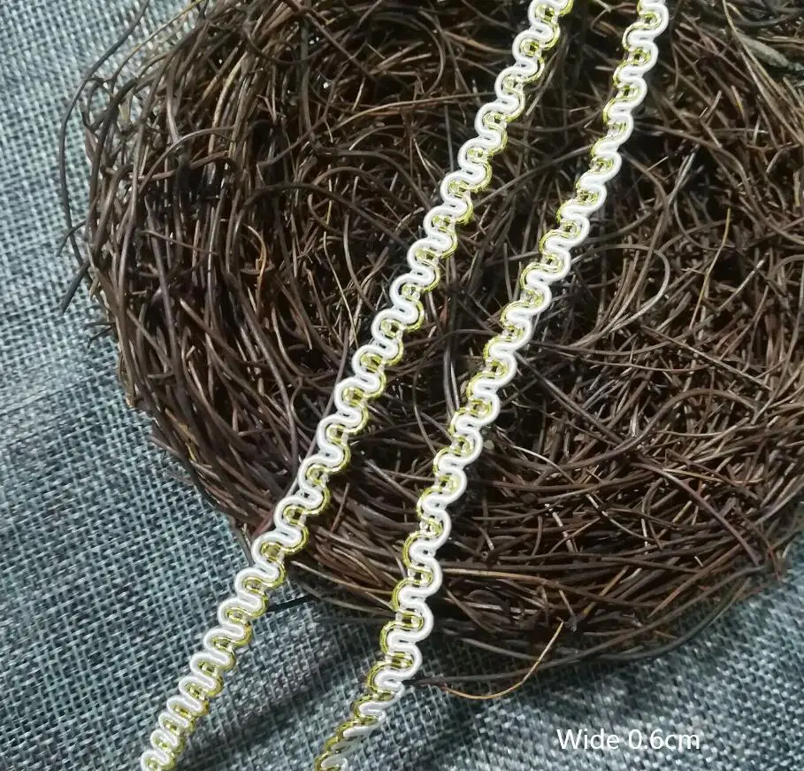 1 ярд высокое качество новейшая Золотая кружевная ткань аппликация кружево