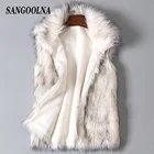 Верхняя одежда из искусственного меха, Женская куртка без рукавов, зима S-3xl, 2020