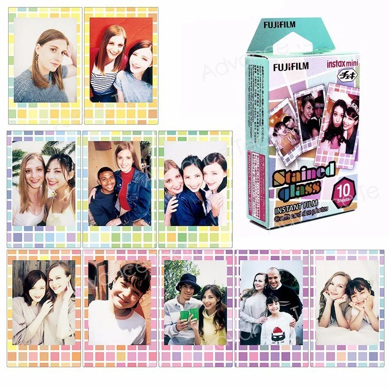 Оригинальная Fujifilm Fuji Instax Mini 8 витражная пленка 10 листов для 7 9 50s 90 25 Share SP-1 SP-2