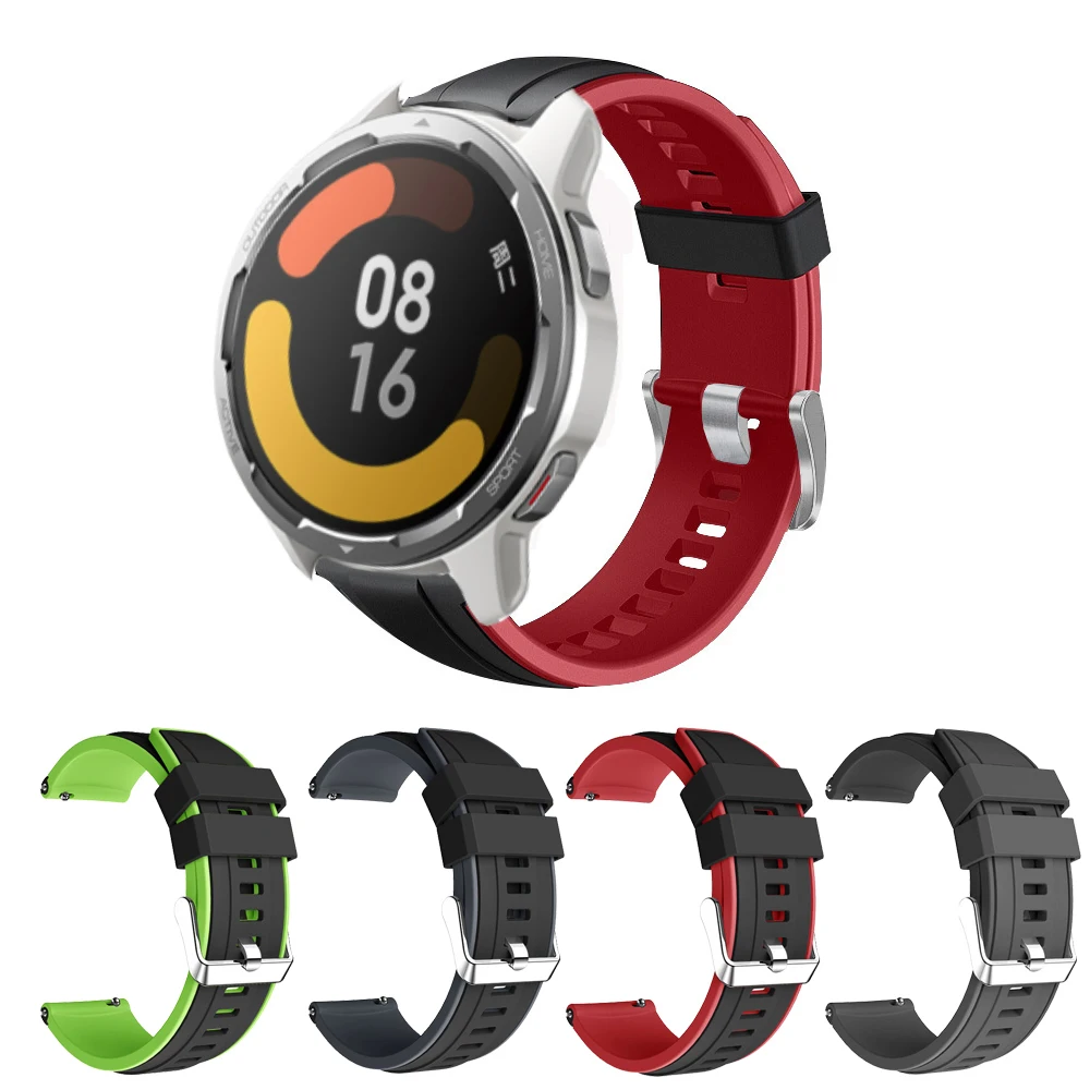 

Ремешок силиконовый для Xiaomi Mi Watch Color 2, модный браслет для наручных часов, цвет, спортивный, EasyFit Correa, 22 мм