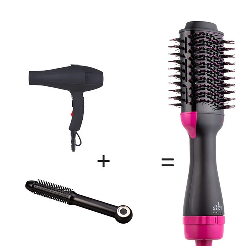 

New 2 IN 1 One Step Hair Dryer Hot Air Brush Hair Straightener Comb Curling Brush Hair Styling Tools Hair Dryer Brush