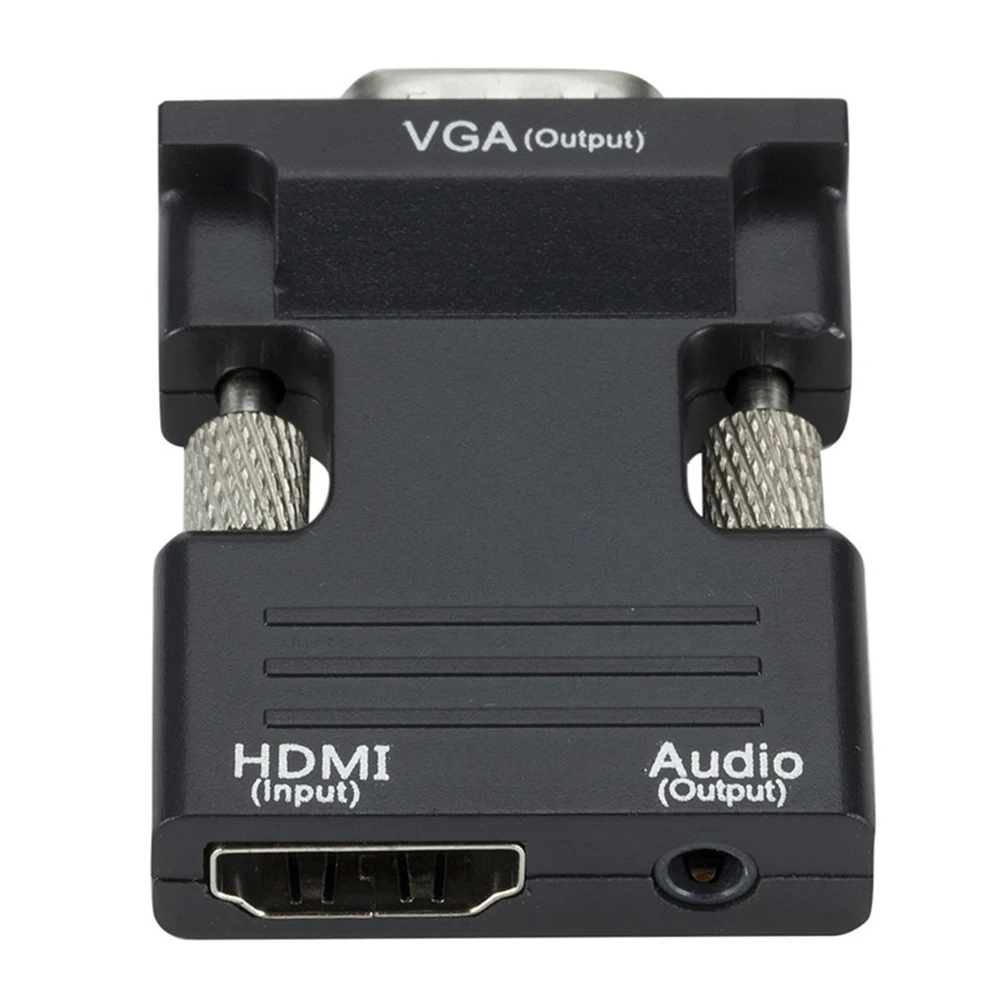 3 5 мм Портативный 1080P HDMI совместимый адаптер для VGA преобразователь с