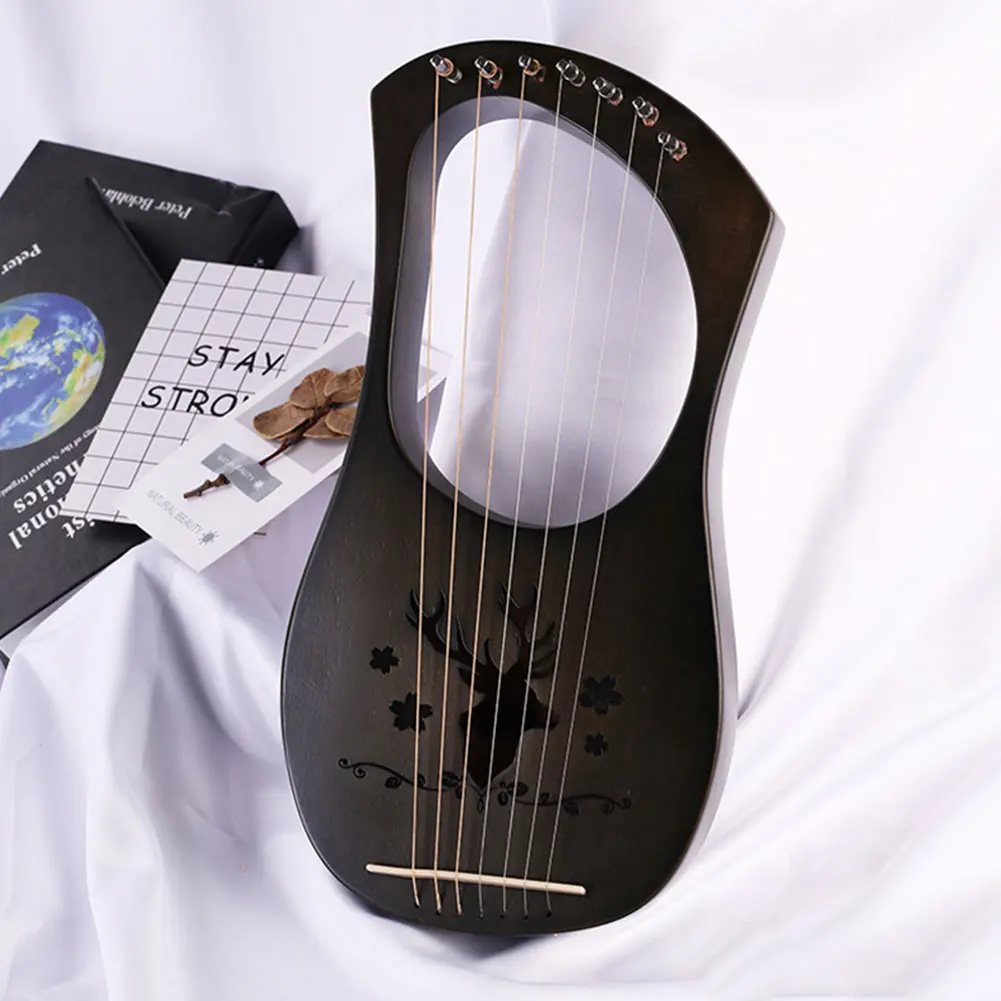 Инструмент для детей 7-String деревянные развлечения из красного дерева легкий подарок компактный музыкальный Профессиональный Lyre ксилофон