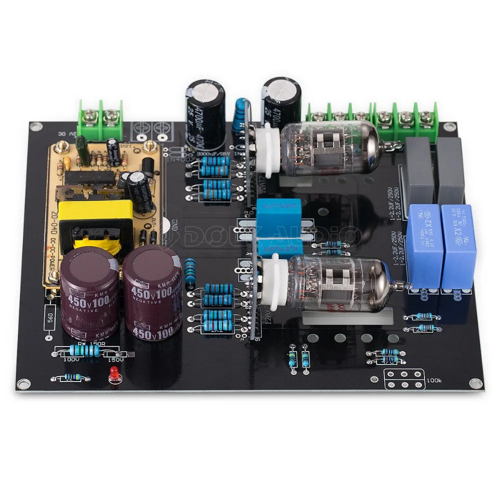 Nobsound Hi-Fi стерео 12AX7 вакуумный ламповый предусилитель доска для домашних автомобильных динамиков Ref to Matisse DC12V