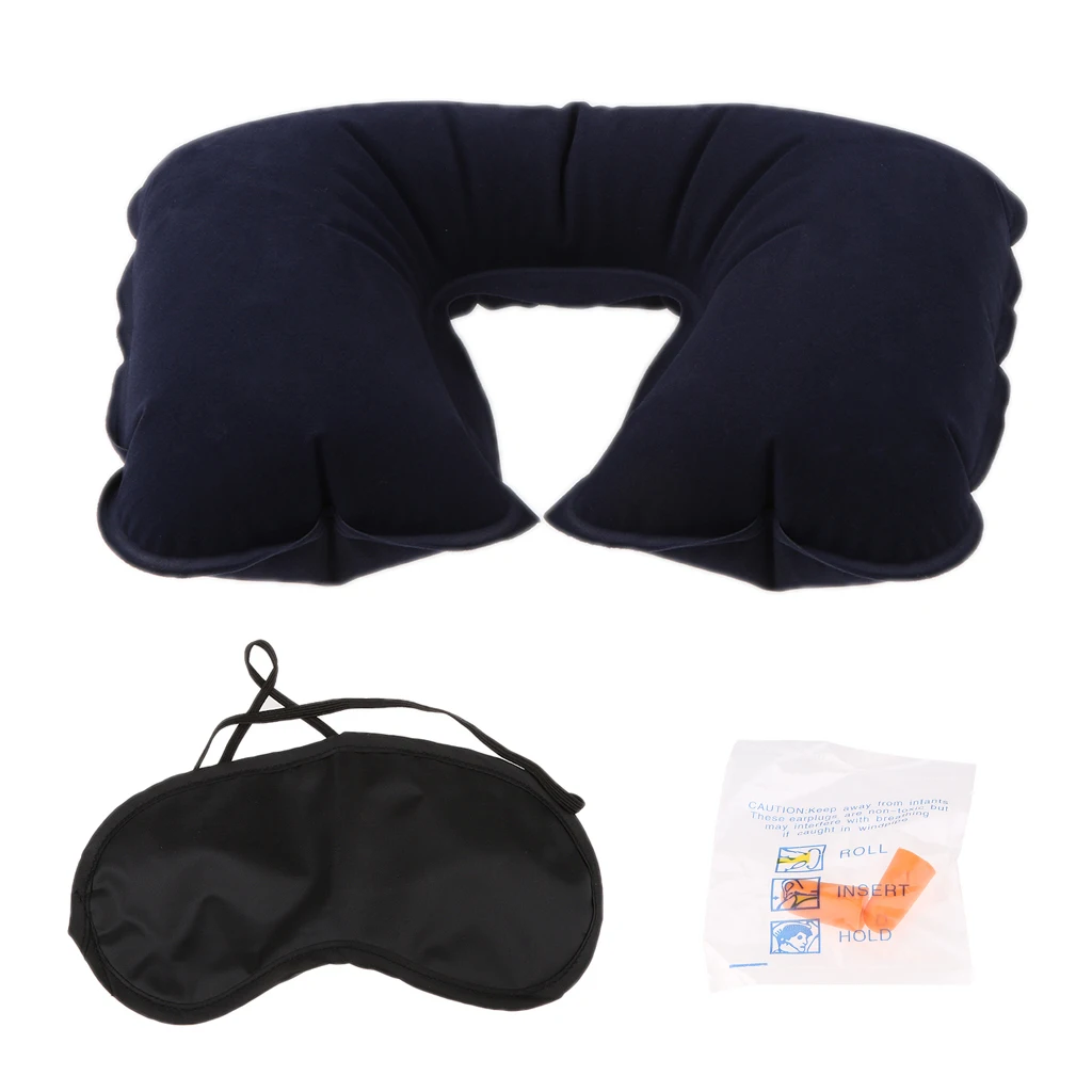 Удобная надувная подушка для путешествий u образная подставка шеи автомобиля с