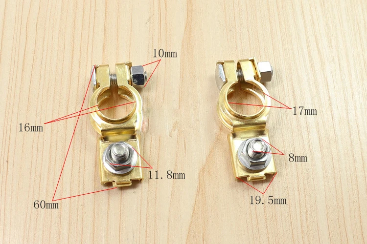 CHIZIYO 2pcs/Set Auto Battery Terminal Car Clamp Clips Negative Positive Pure Copper Connector Quick | Автомобили и мотоциклы