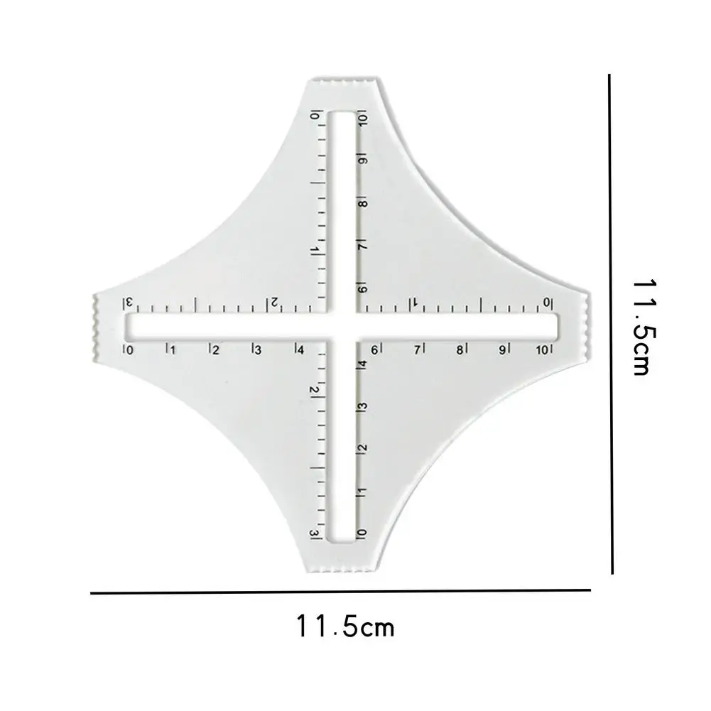 

115mm*3mm Knitting Gauge Converter Knit Counter Weaving Ruler Density Ruler For Knitting Works Crafts Sweater Knitting Tools #W0
