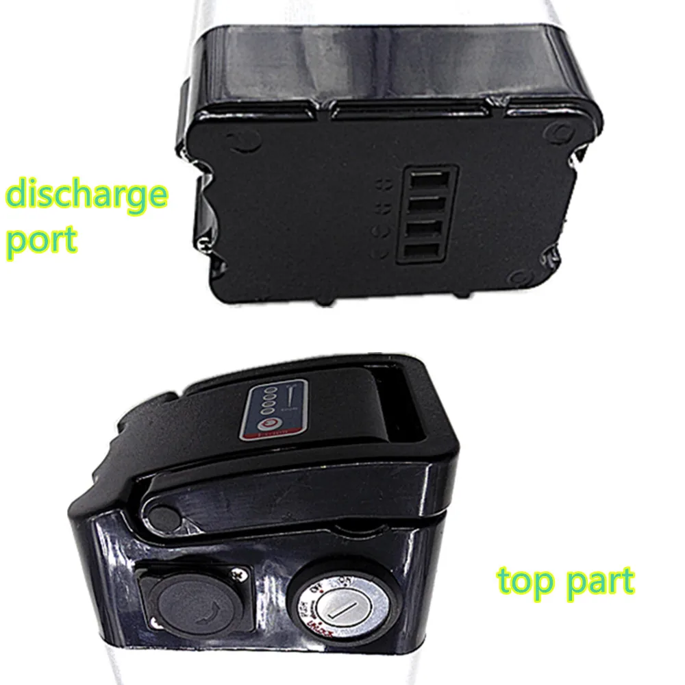 Free shipping folding city e-bike battery pack silver fish seat tube 24v 36v 48v 10ah 12ah 15ah 20ah li-ion | Спорт и развлечения