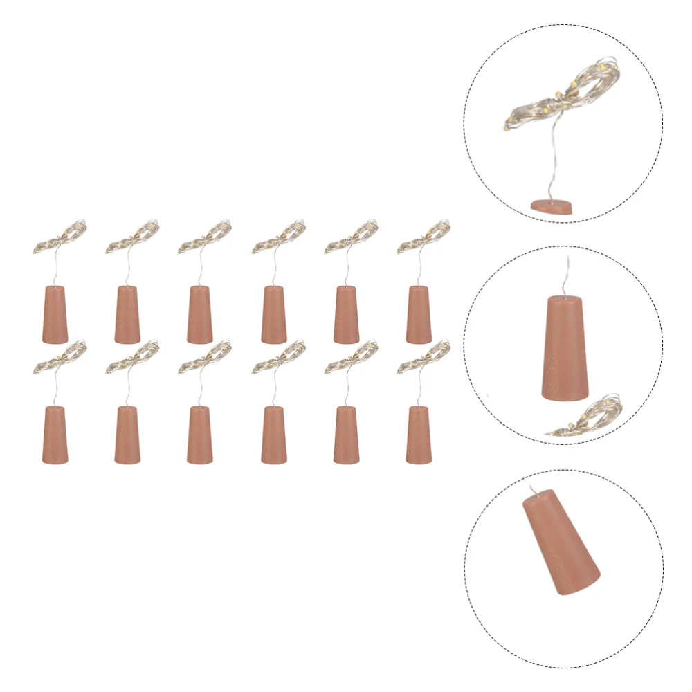 

6pcs Bottle Plug Light String Light Decorative Light Creaitve Bottle Decor