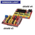 10 шт. Новый Щит с ЧПУ V4 щит v3 гравировальный станок3D-принтерA4988 Плата расширения драйвера для arduino Diy Kit