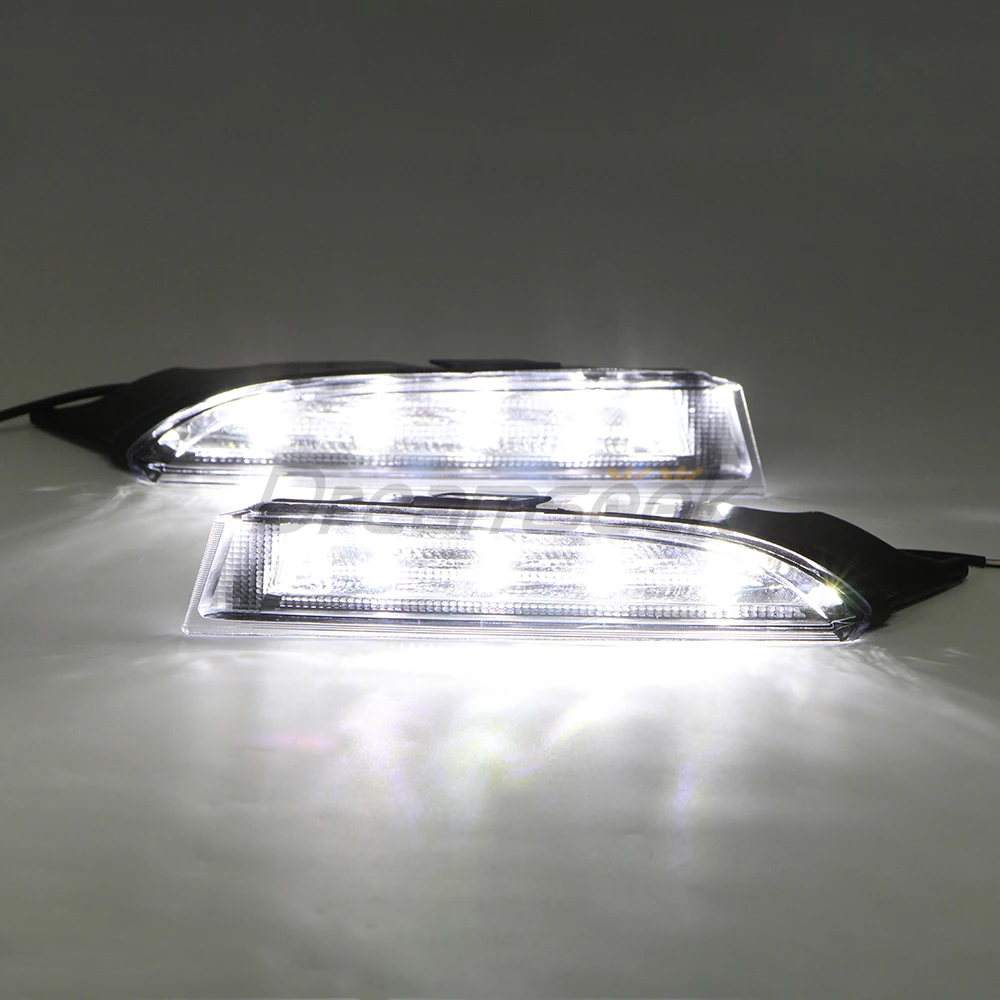 DRL для VW Scirocco R 2010 2011 2012 2013 Светодиодный дневной светильник противотуманных фар с