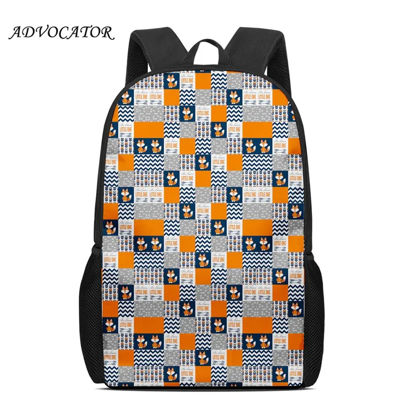 School Bag for Students Fox Print Bookbag for Children Kidswaterproof School Backpacks New Arrival Mochilas Escolares
