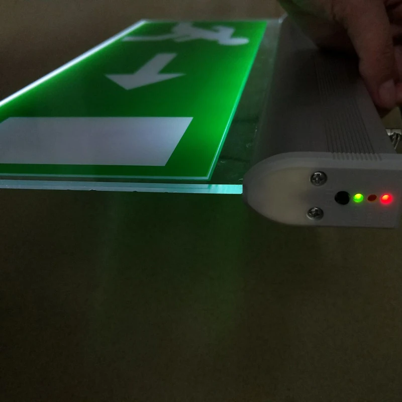 

PMMA Hanging Led EXIT Emergency Light AC90-265V 50/60Hz 3W Fire Safety EXIT Indicator Sign Lights 1.2V Ni-Cd Battery CE Approval