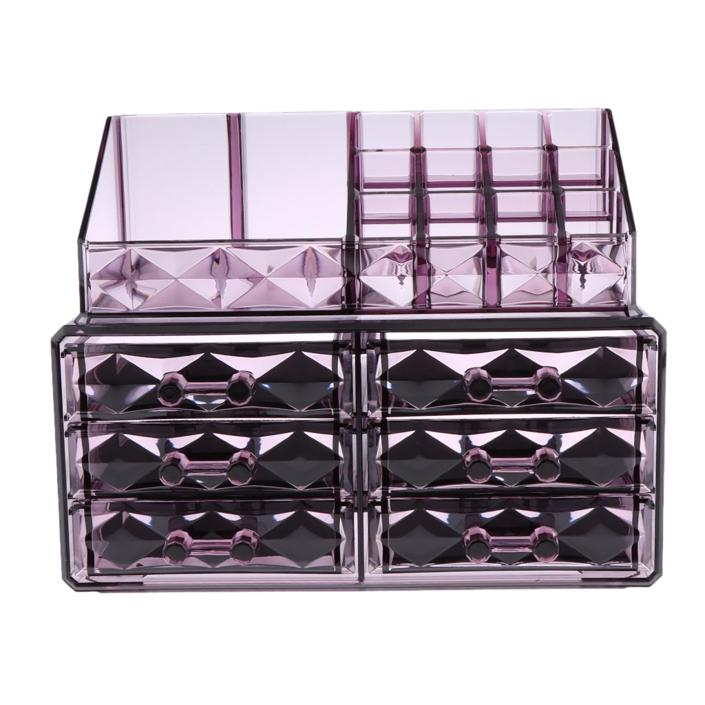 

1Pcs Acrylic Cosmetic Storage Organizer Easily Organize Your Cosmetics And