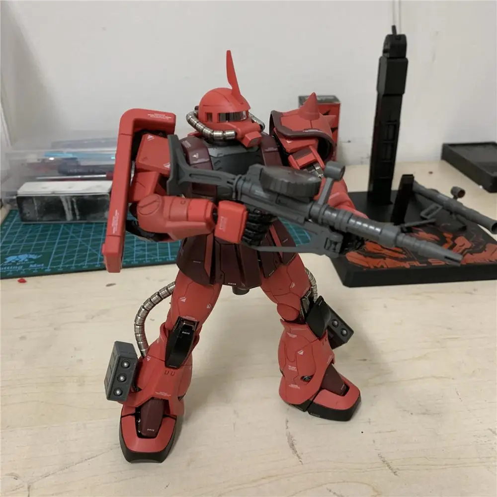 Металлический солдат MS 02 MB MG 1/100 Zaku Char Red Gundam модель DM023|Игровые фигурки и