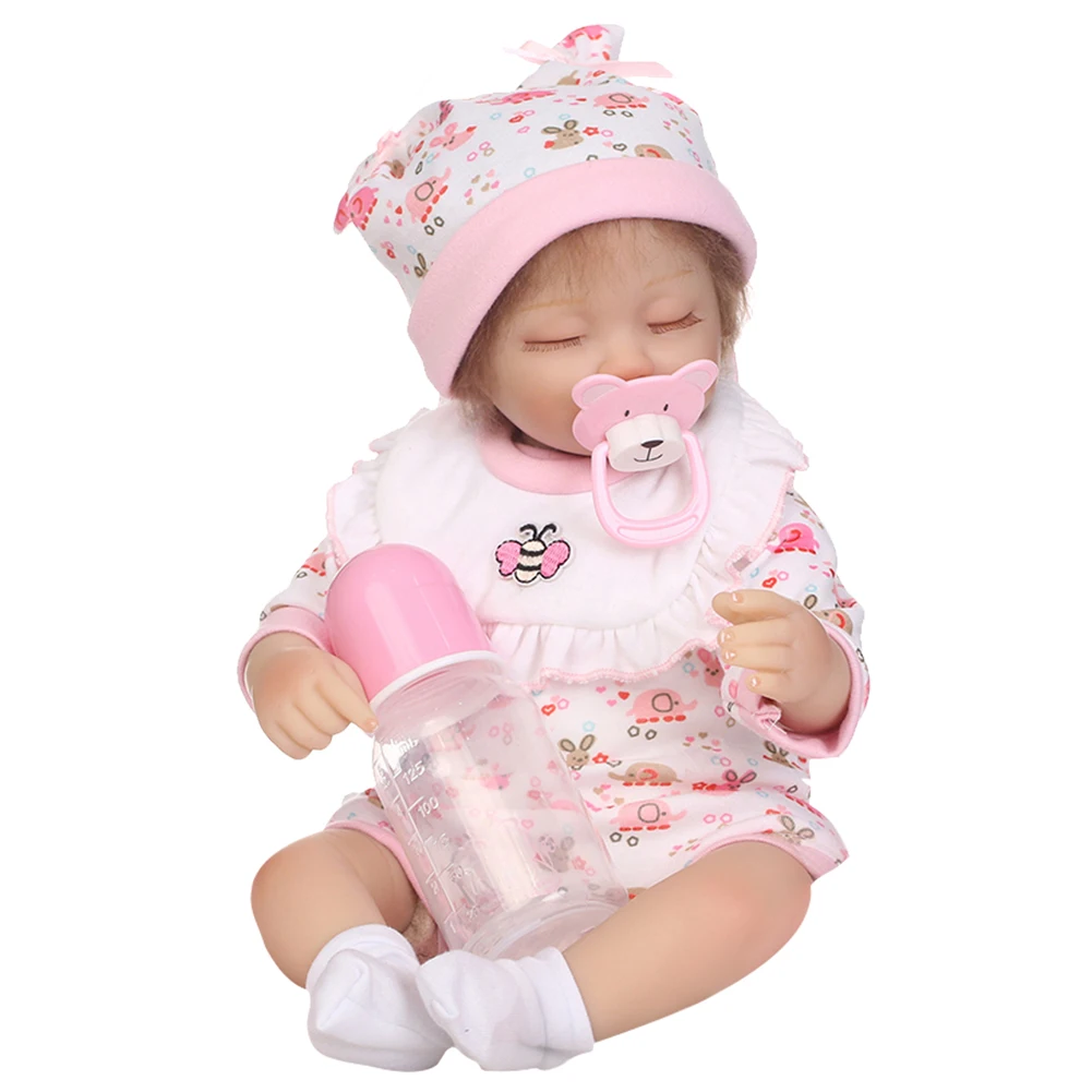 

Mini Realistic Reborn Baby Lovely Toddler Nurse Sleep Play Cloth Doll Kids Accompany Reborn Doll for Children Brithday Gifts