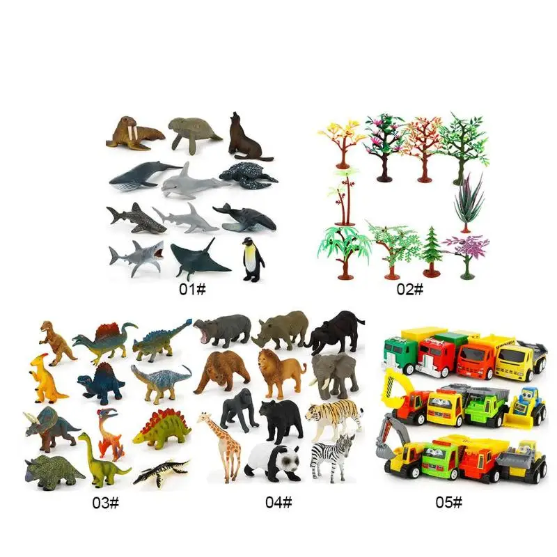 Cute Children Dinosaur Animal Tree Models Imagination Toy Set Kids Bedroom Decor Exploring the World by Yourself | Игрушки и хобби