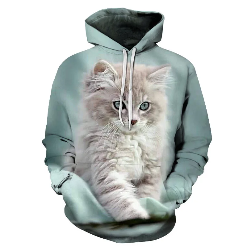 Новые летние товары мужская толстовка с принтом животных Повседневная Уличная 3D
