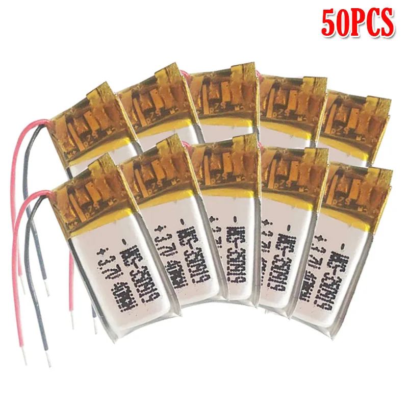 3,7 v 40mAh 350919 литий-полимерный Li-Po литий-ионный аккумулятор для BT гарнитуры MP3 Массажная палка селфи Смарт-часы - Цвет: 50pcs