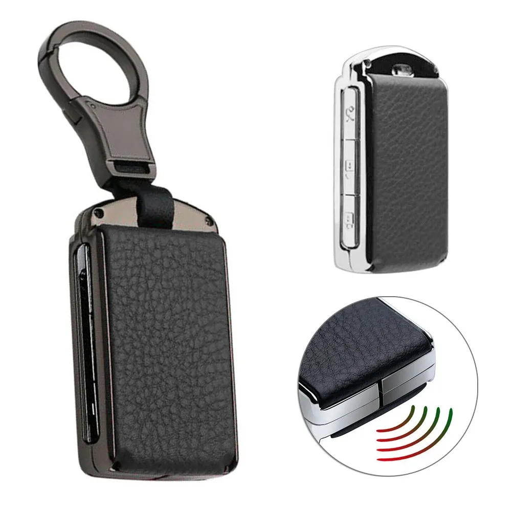 

Black Car Key Protect Cover Car Key Cover Fob Leather High Quality Hot Sale Durable