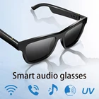 Умные аудио очки костной проводимости беспроводные Bluetooth наушники уличные спортивные водонепроницаемые стерео солнцезащитные очки с микрофоном