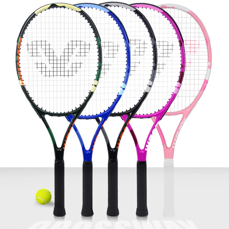 

CROSSWAY Professional Tennis Racket Carbon Aluminum Alloy Paddle Tenis Padel Couples Set Raquete De Tenis Overgrip Tennis Bag