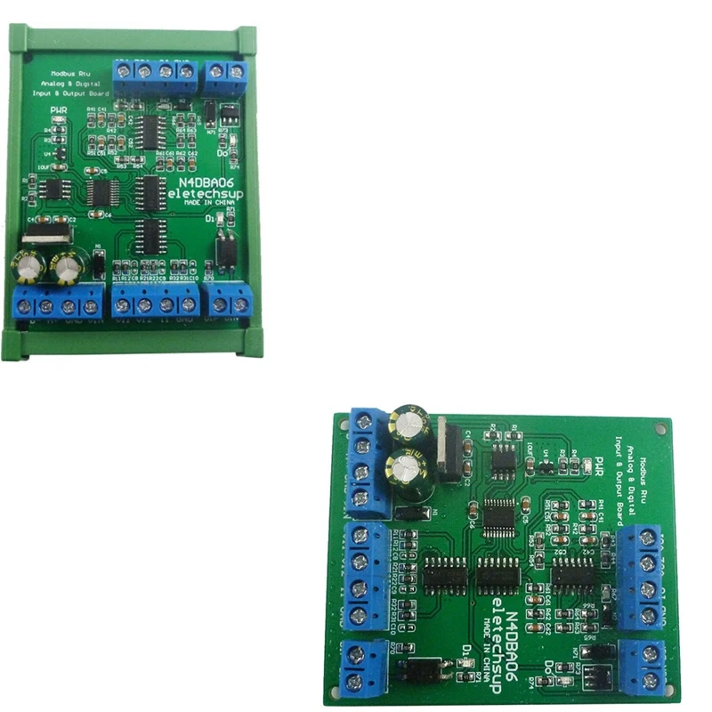 

HFES DC 12V 8CH Analog Digital Input Output Devices 0-5V 0-10V 4-20MA DAC ADC RS485 Modbus RTU Board