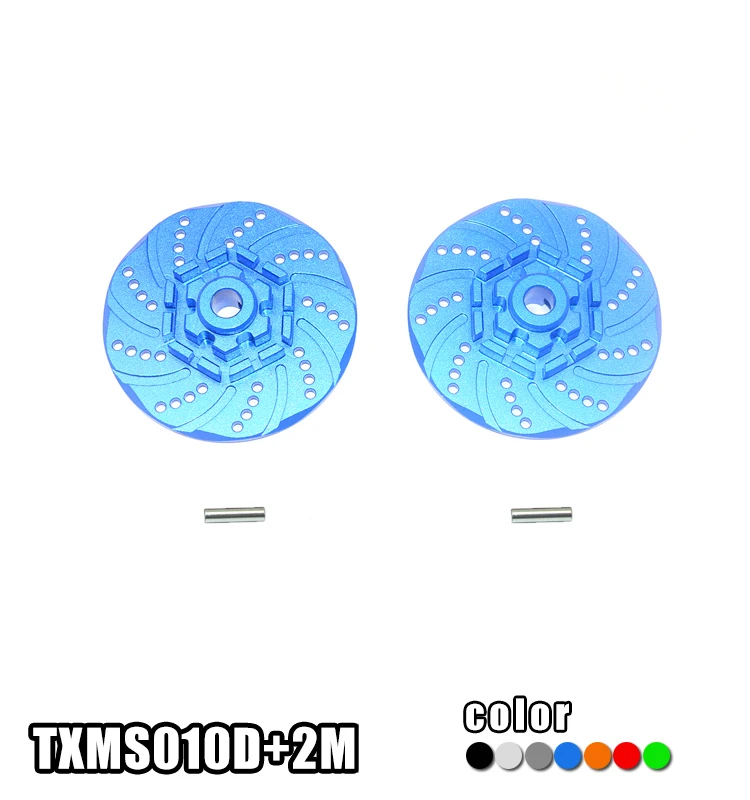 Алюминиевое шестигранное колесо 2 мм с Тормозным Диском Для запчастей TRX 1/10 MAXX