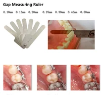 100pcslots oral dental interproximal measuring ruler measure tooth gap reciprocating ipr system orthodontic treatment tools