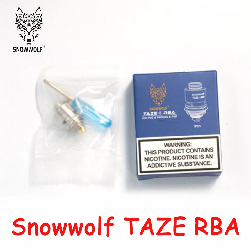 Испарители Snowwolf Taze RBA емкость 4 5 мл для электронных сигарет атомайзеров 40W Pod Kit 0 3