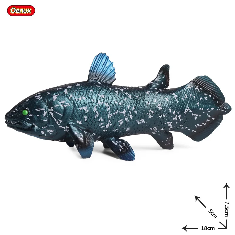 Oenux морские рыбки животные модель моделирование SeaLife Coelacanth Sailfish Фигурки ПВХ аквариум реалистичные Развивающие детские игрушки