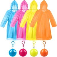 adult raincoats disposable raincoat ball easy carry keyring ball raincoat
