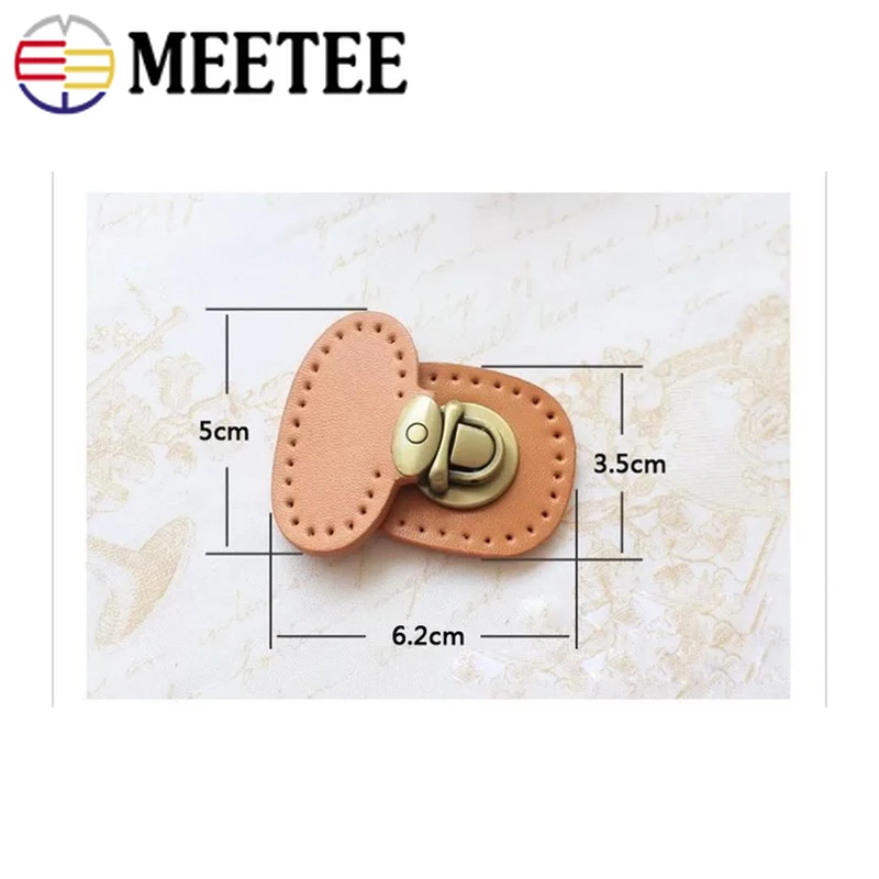 2pcs Bags Accessories Genuine Leather Snap Clasp Turn Lock Twist Locks for DIY Handmade Handbag Craft Bag Purse Closure Buckles | Дом и сад
