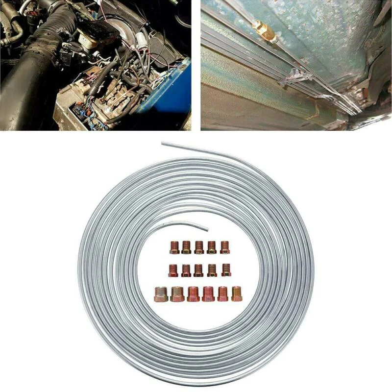 Коррозионно стойкие аксессуары для тормозной линии фитинги 25 футов Рулон 3/16