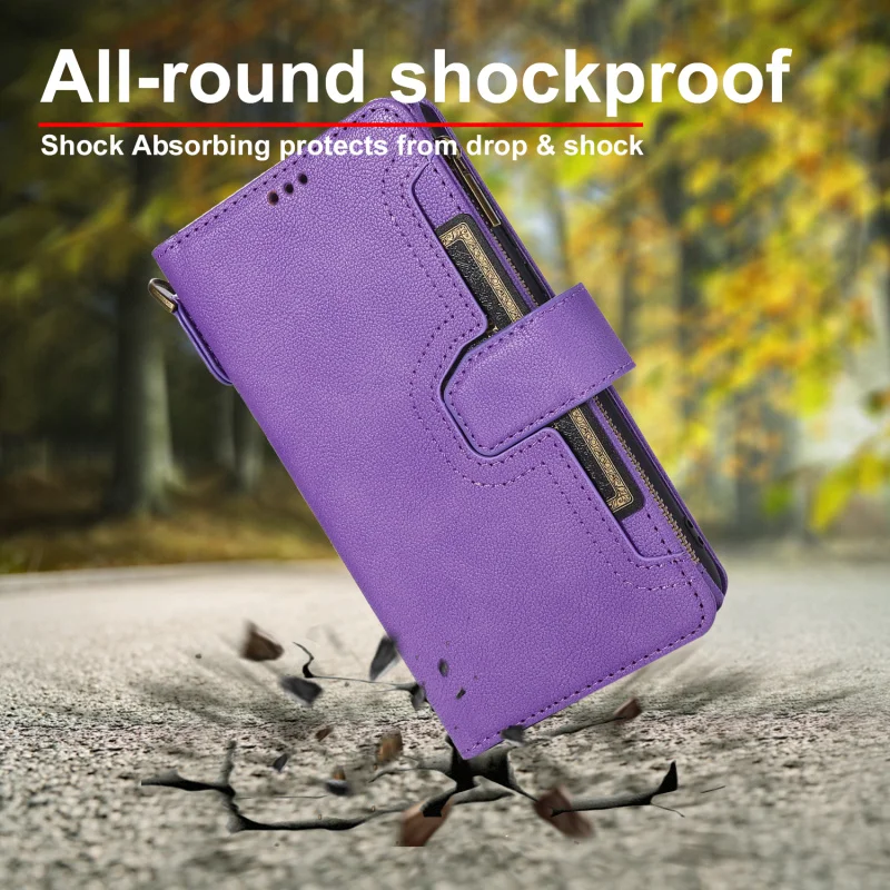 

Ladies Wallet Leather Phone Case For Huawei P20 P30 P40 Lite Pro For Huawei Mate 20 Lite Pro Handheld Mobile Phone Leather Case