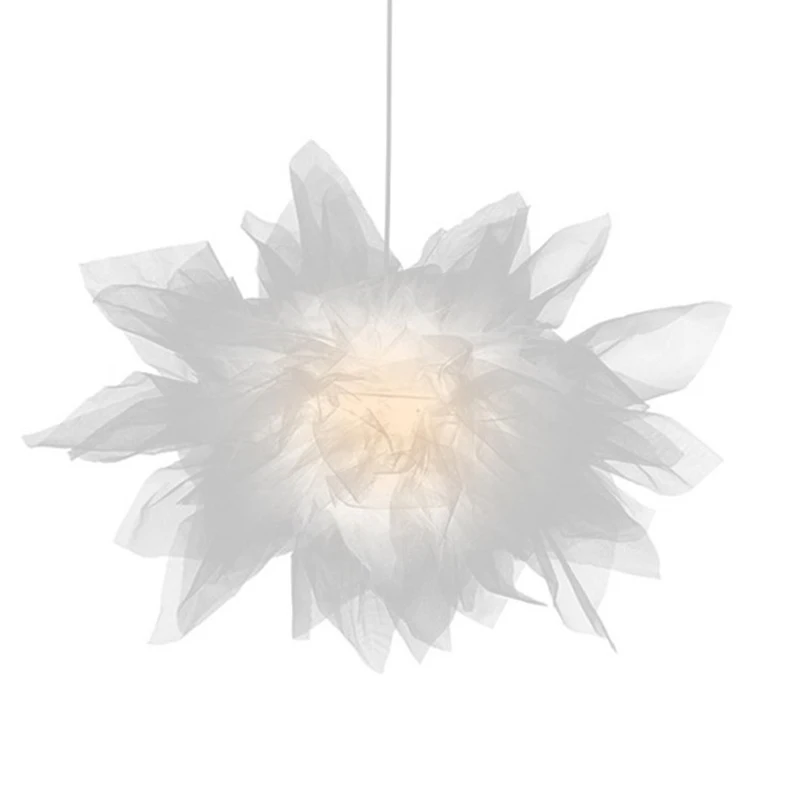 

Modern Transparent Fabric Led Pendant Light Lamp In Girl's Bedroom Study Hanging Lamp Christmas Decorations for Home