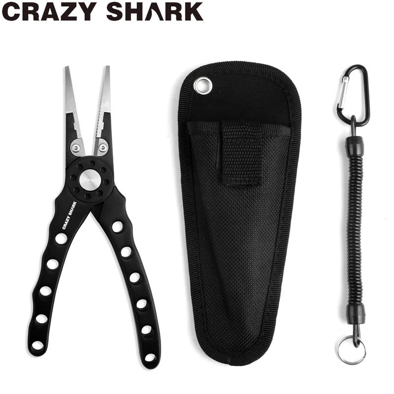 Алюминиевые рыболовные плоскогубцы CrazyShark многофункциональное приспособление