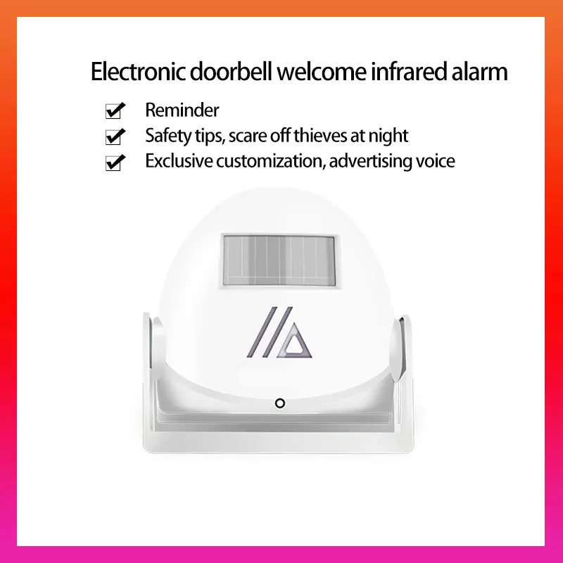 

Electronic doorbell welcome infrared alarm