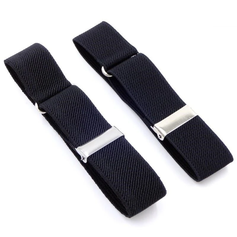 2.5cm Elasticated Unisex Armbands Sleeve Garter Adjustable Gift Shirt Holders Cufflink Business Wedding Groom Accessory - купить по