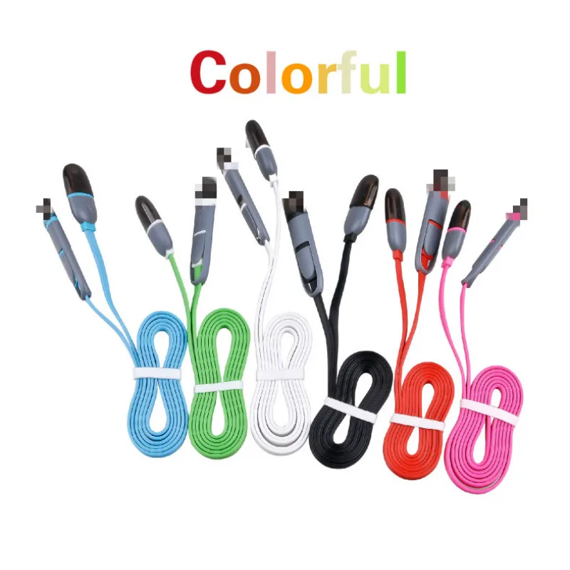 Зарядный кабель 2 в 1 Micro USB для iPhone 6S 7 8 Plus X XS MAX XR кабели быстрой зарядки Samsung S7 S6 Xiaomi
