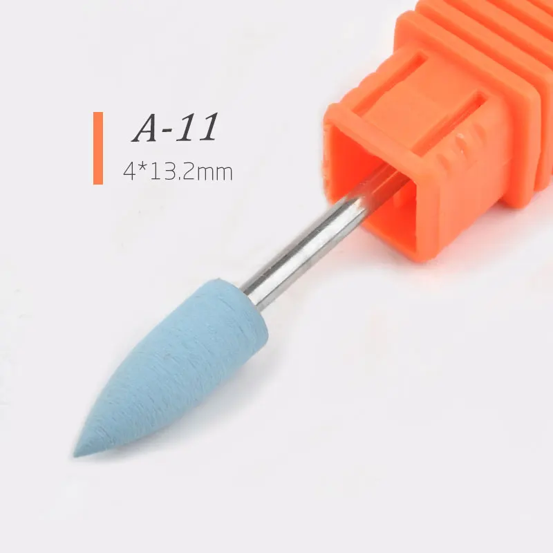 A11 1 шт. 3/32 ''керамические сверла для ногтей, Электрический Фрезерный резак, роторный инструмент для снятия заусенцев для ногтей, сверлильный станок для маникюра, педикюра, 12 типов - Цвет: A11
