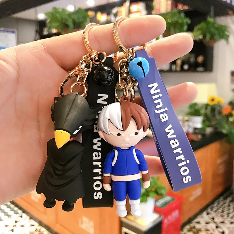 

My Hero Academy Animation Cartoon Keychains Accessories Fashion Bell Doll Decorated Gift Keyrings Car Pendant Key Chains