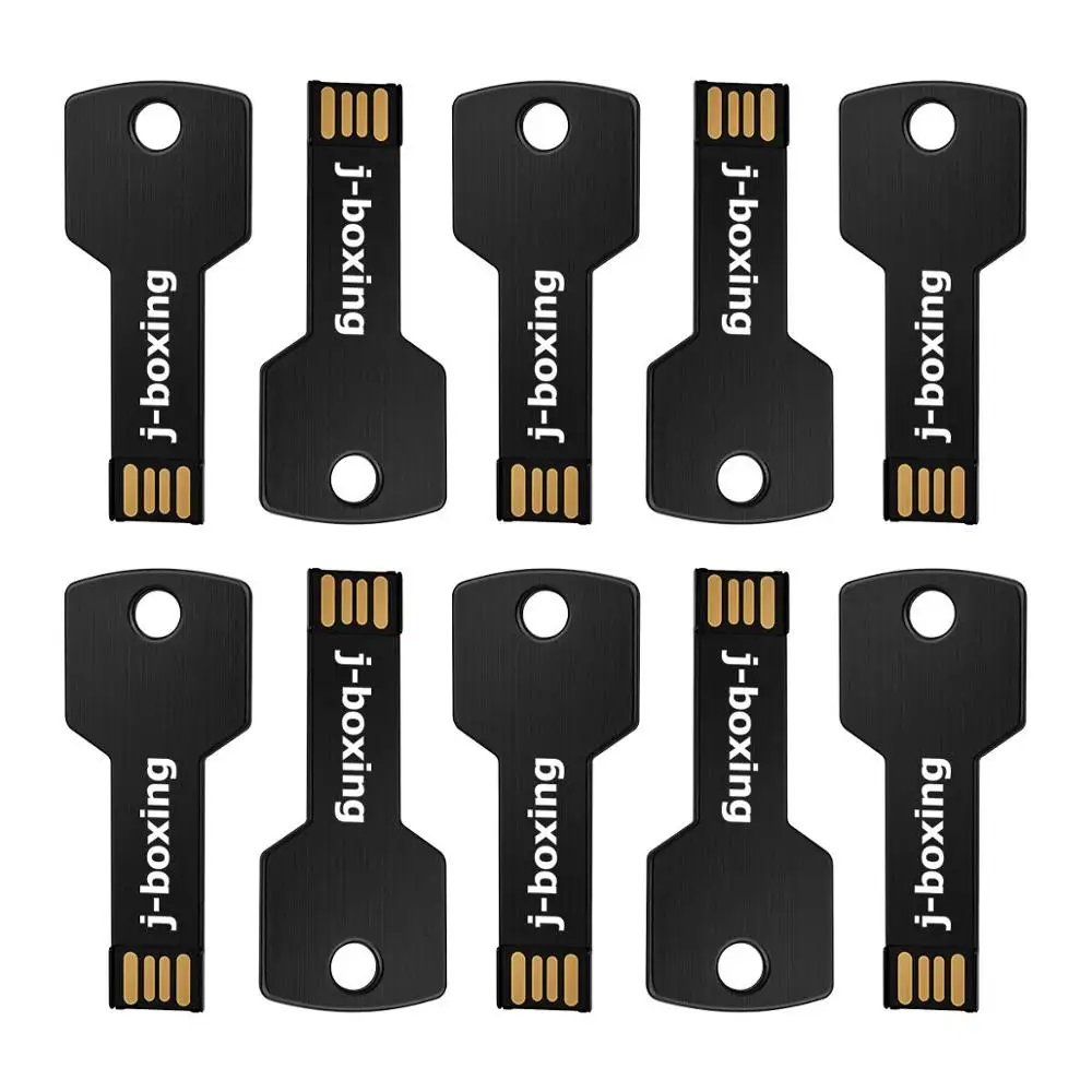 USB-флеш-накопитель J-boxing 10 шт./лот в форме ключа флеш-накопитель для ПК Mac 1 ГБ 2 4 8 16 32