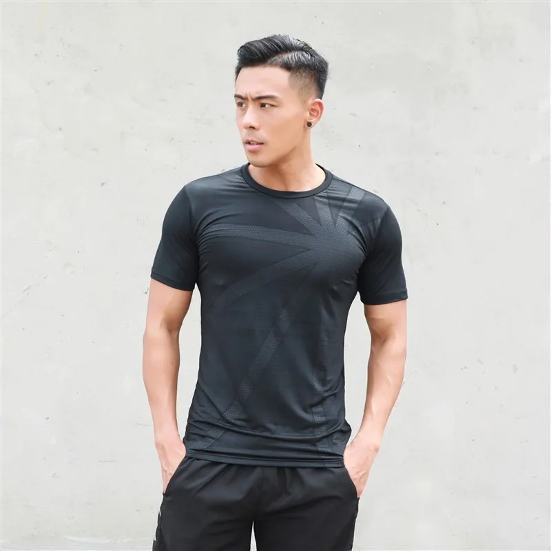 

HOWE AO Sports Shirts Men Running T Shirt Training Exericise Breathable Gym Shirt Workout Fitness Sports top