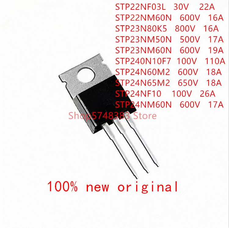 10 шт./лот STP22NF03L STP22NM60N STP23N80K5 STP23NM50N STP23NM60N STP240N10F7 STP24N60M2 STP24N65M2 STP24NF10 stp24m220|Аксессуары
