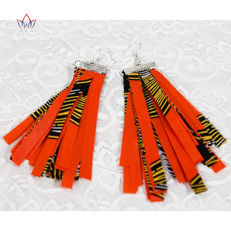 BRW 2021 тканевые африканские серьги для женщин ювелирные изделия ручной работы